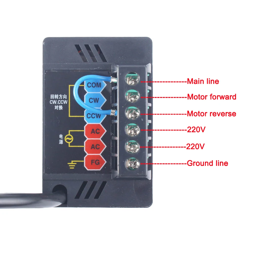 US-52 220V 400W ac speed controller ac regulator motor control forword backword with filter capacitor