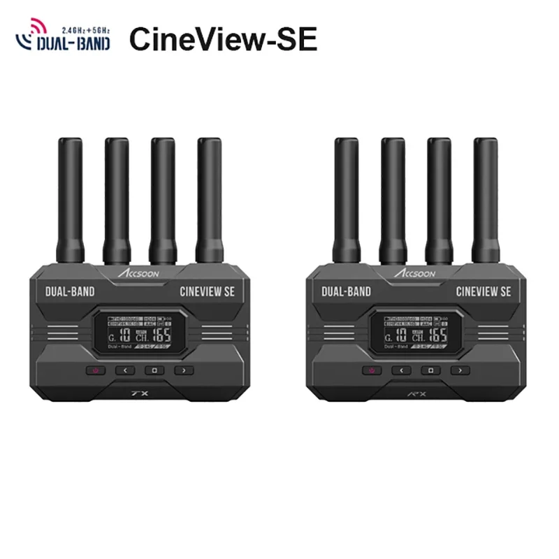 Accsoon CineView HE/SE Wireless Video Transmitter System SDI&HDMI Multi-Spectrum 2.4Ghz 5Ghz Dual Band For Photo Studio