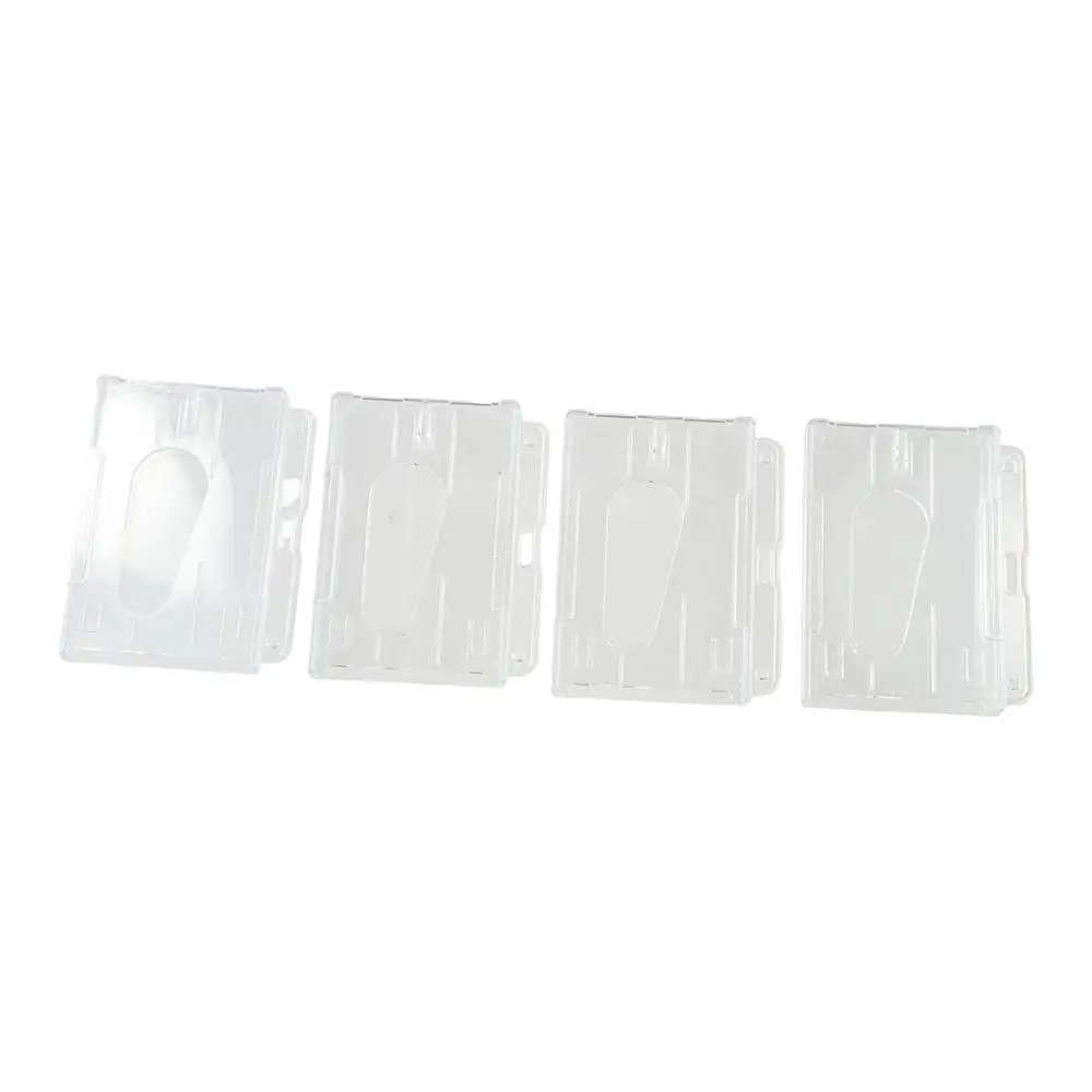 Transparent Work Card Holder Card Photo Card Package ID Card Cover Transparent Card Holder Card Sleeve Bus Card Holder