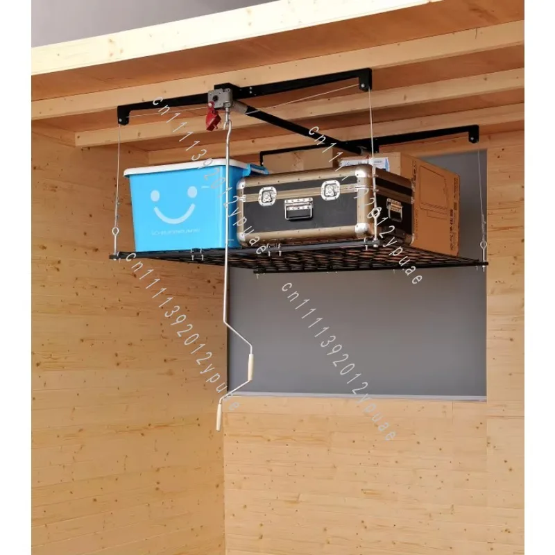 Heavy Duty Ceiling Storage Lift for Garage, 100KG / 250LBS Load Capacity, Customizable Overhead Storage Hoist