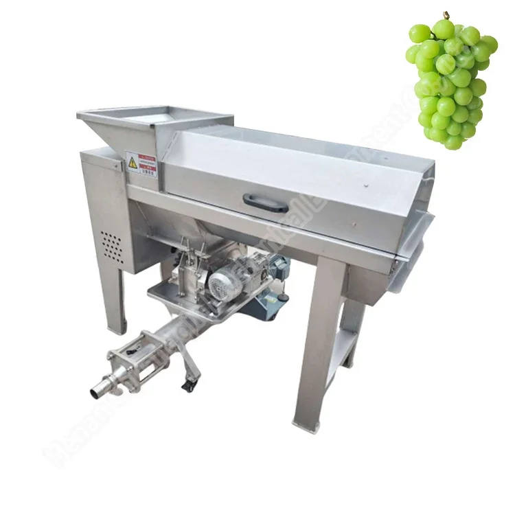 Stainless Steel Grape Stem Remover Commercial Grape Wine Processing Machine Grape Destemmer De-Stalker Crusher 3-5t/h