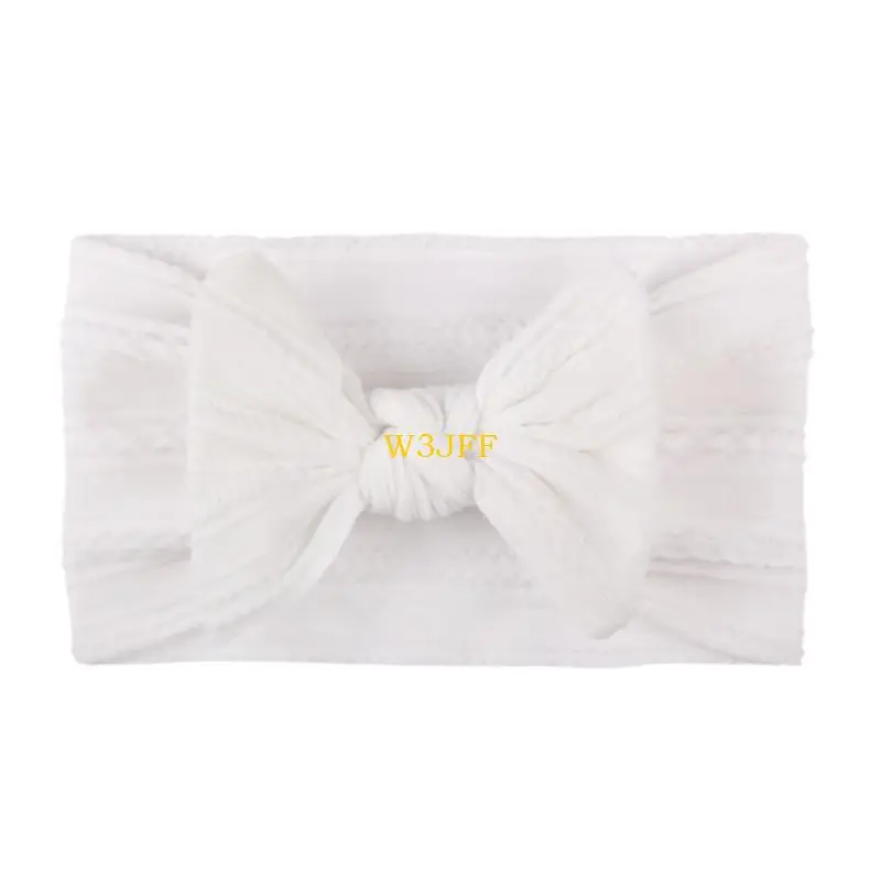 W3JF Baby Bow Bowband Set لطيف Turban Bowknot Bowknot Bowloy Soft Soft Flastic Hair Band for Newborn Toddler Girls Boys Gift