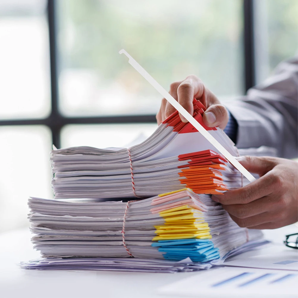 

20Pcs Hanging File Bars Metal Organizer Divider Clips Space Saving Office School Document Holder Hanging Folders