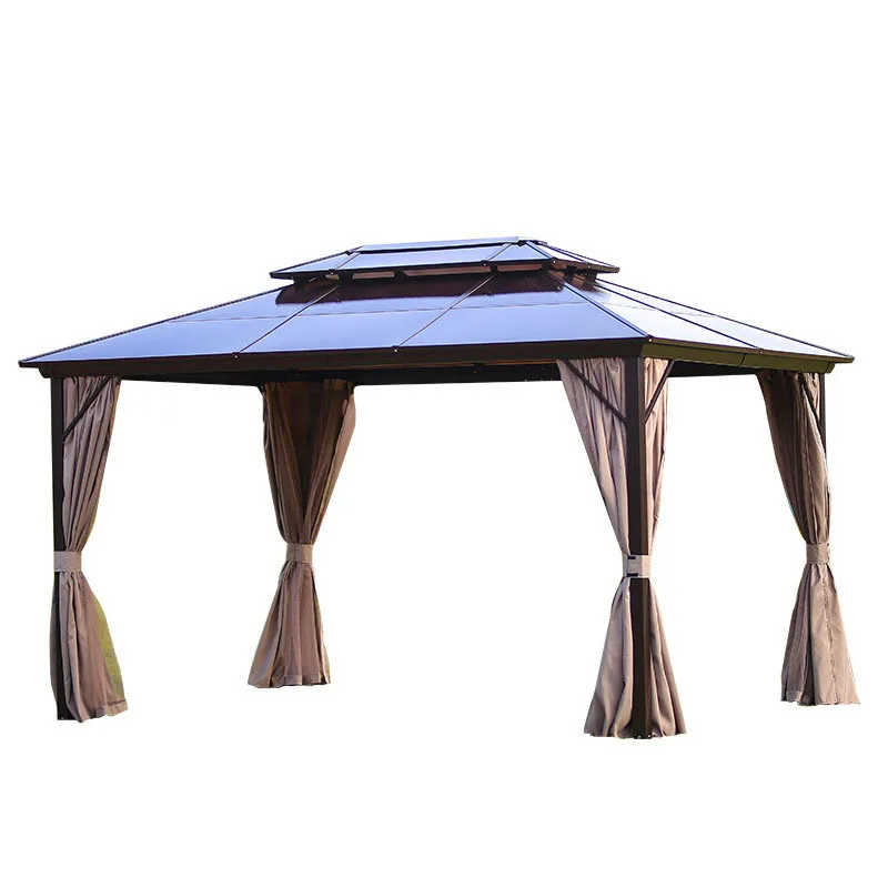 

Sky tent courtyard Roman tent open-air awning outdoor four-legged shed gazebo canopy aluminum alloy sun shed