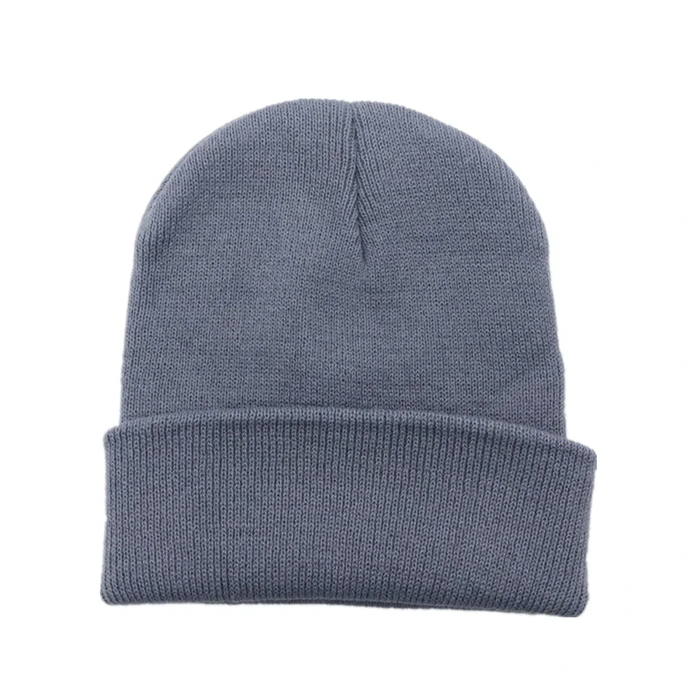 

New Autumn Winter Hat for Women Warm Knitted Beanie Fluorescent Ladies Cap