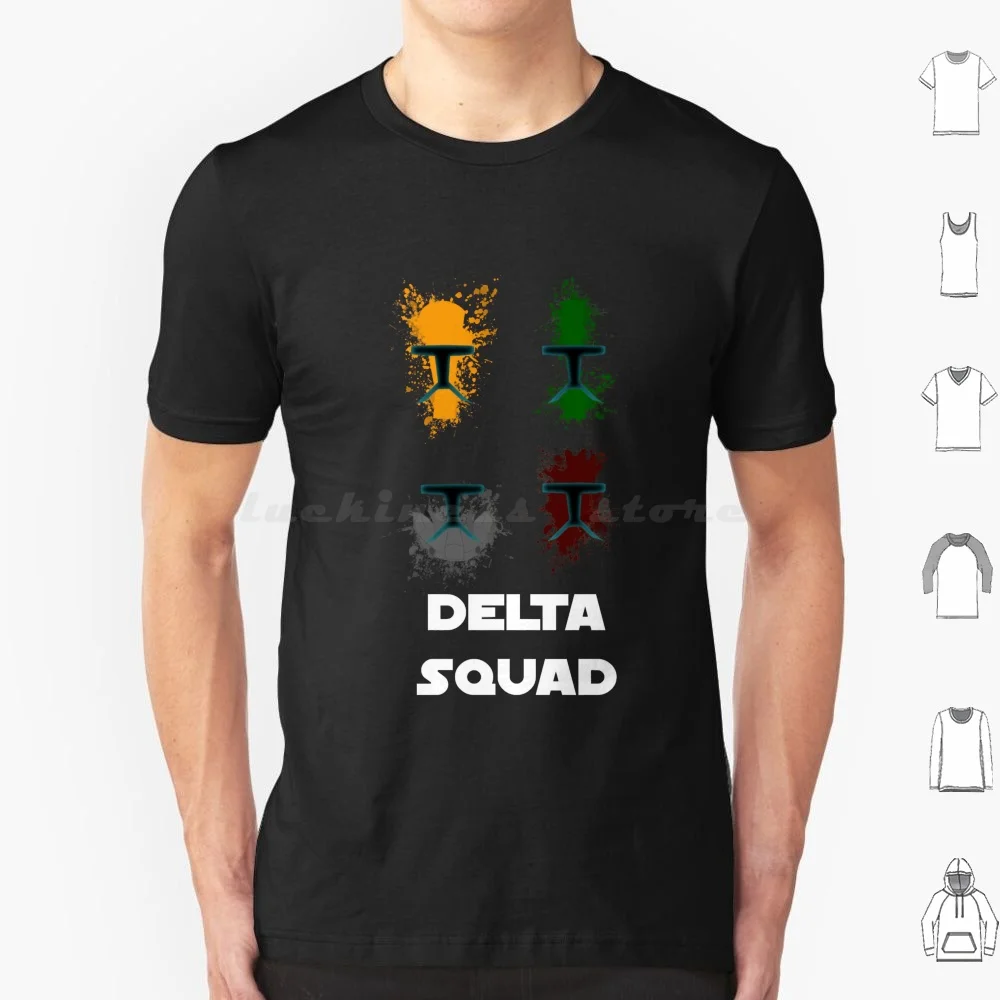 Republic Commando-Delta Squad Alt T Shirt Big Size 100% Cotton Sev Delta Squad Republic Commando Scorch Fixer Sev Marchal