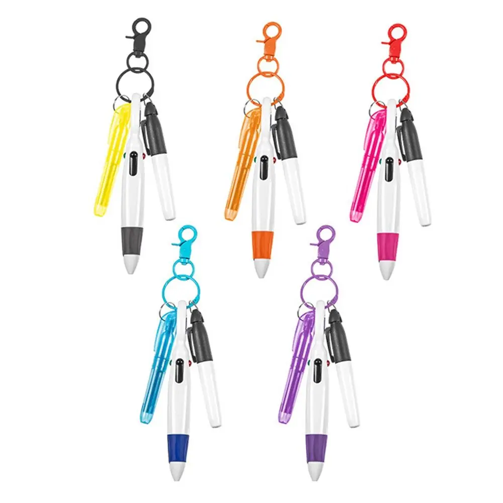 4 Colors Ballpoint Pen Portable Nurse Pen Pack Set Nurse Pens Badge Include Tip Highlighter Marker Pen Ball Pen For Nurse Work