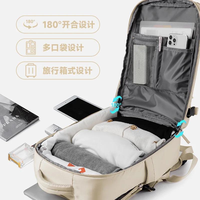 Suitcase Travel Backpack for Easyjet Cabin Bag Airback Men's Backpacks Expendable Waterproof Laptop Backpack Rucksack