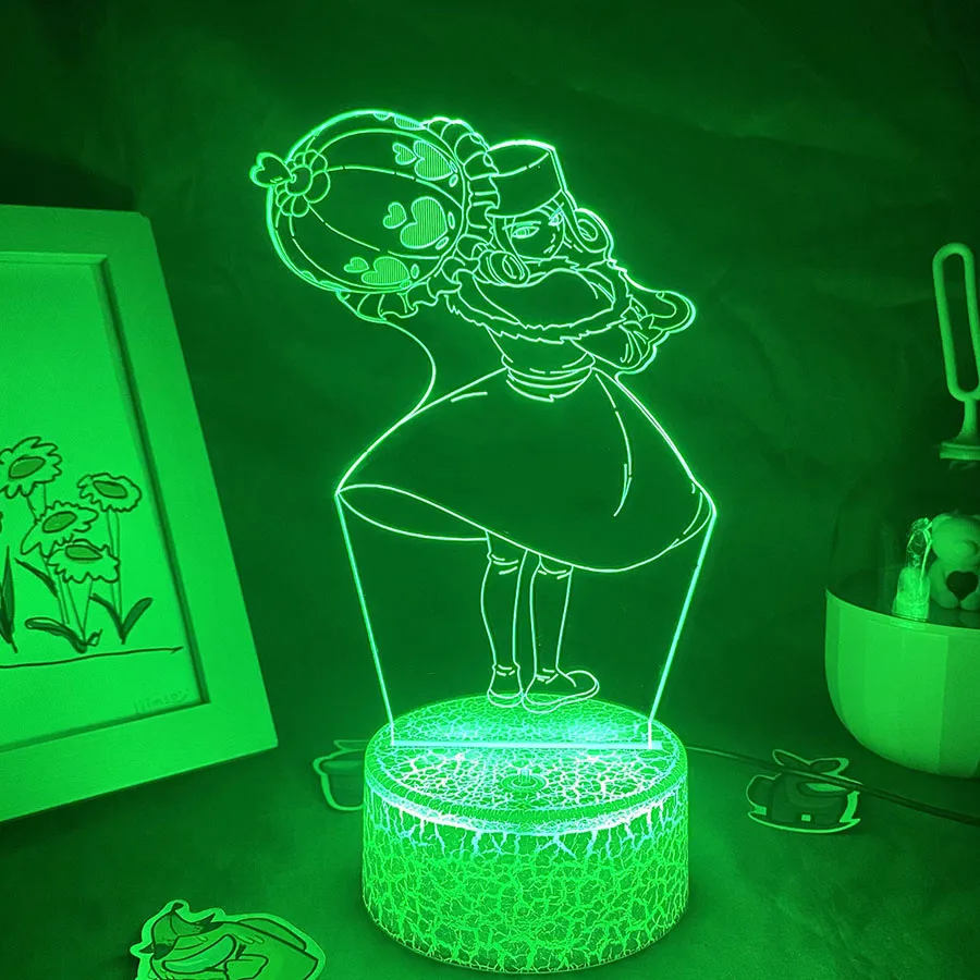 Anime Figure Juvia Lockser 3D LED  Night Lights for Kid Child Birthday Gift Bedroom Table Decor Manga Neon Lava Lamp Xmas Gift view 2