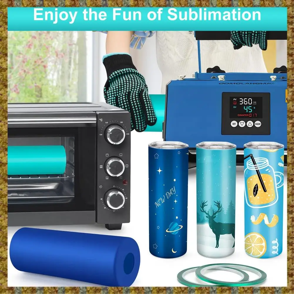 

F-F Sublimation Tumblers Sleeve For 20 Oz, Sublimation Tumbler Silicone Bands Sleeve Kit, For Sublimation Tumbler Heat Press