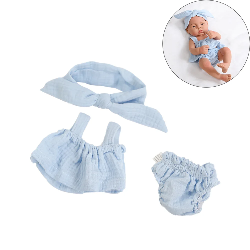 Reborn Puppenkleidung 16 Zoll 40cm Set Body Mütze Puppen Outfit Kleidung Zubehör Geschenk für Kinder zum Anziehen und Spielen Puppenzubehör Mini Puppe – Detail 30