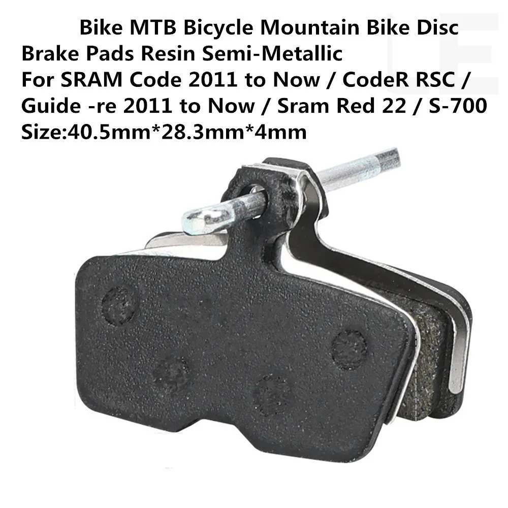Mountain Bicycle Semi-Metallic Hydarulic Disc Brake Pads For Sram Code R RSC (2012+), Guide RE, DB8, G2 RE MTB Bike Accessories