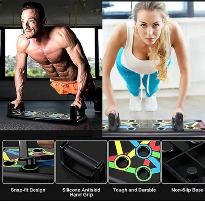 14 in 1 Push-up Board  Fitness Gym Equipment Push Up Stand for Training Sport Workout ABS Abdominal Muscle Building Exercise