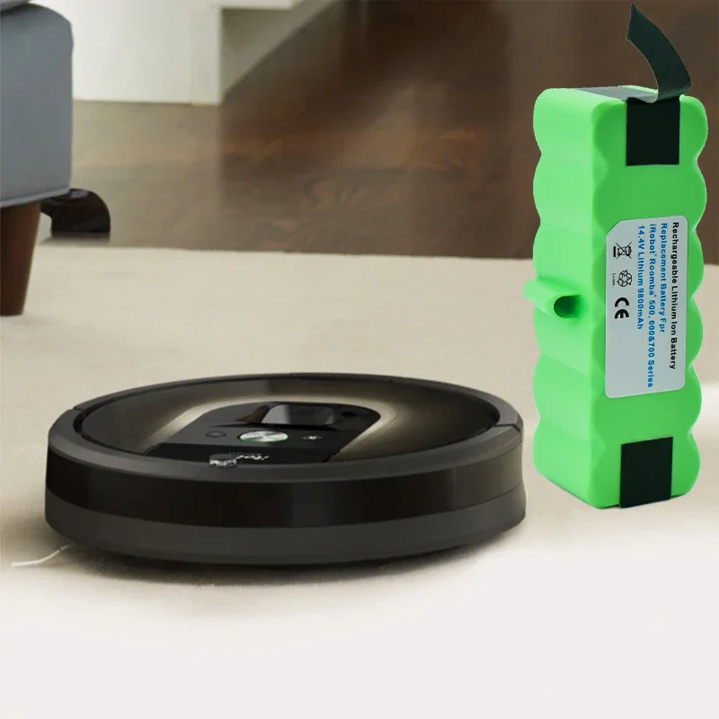 Imagem -06 - Bateria de Lítio Recarregável Irobot Roomba 500 600 700 800 Dolce 560 620 650 700 770 780 880 14.4v 9800mah