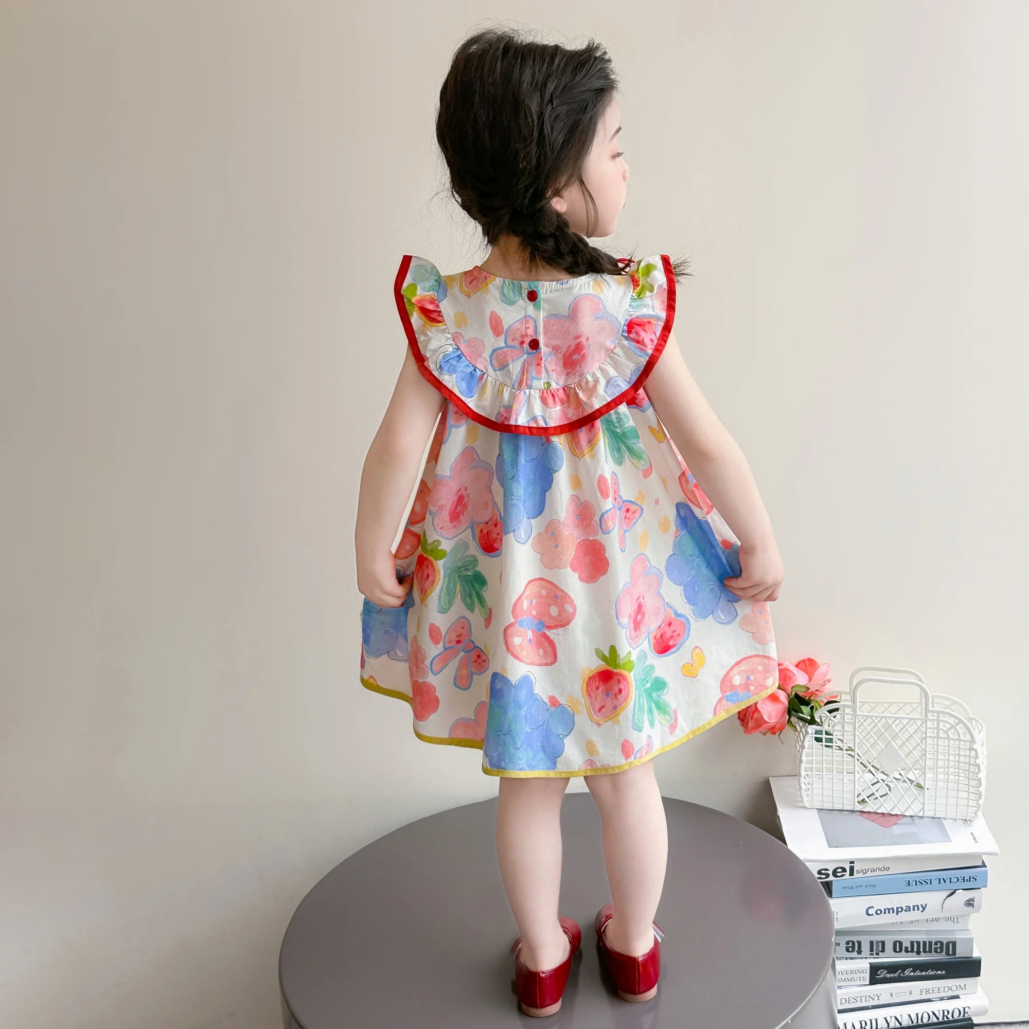 Robe en coton à fleurs pour bé - Summer Clothing Drawing avis et prix