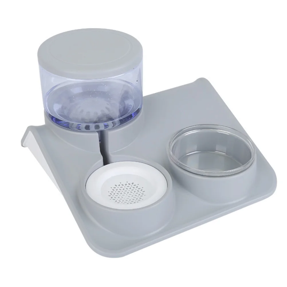 

1pc Automatic Drinking Fountain, Dual Use Pet Water Food Bowl, Thickened Non-Tip Design, Safe Eco-Friendly Biting Resistant