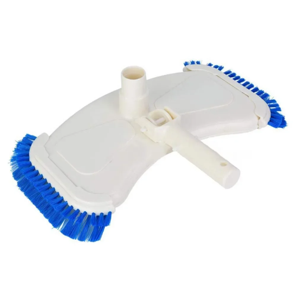 

Butterfly Pool Vacuum Pool Cleaning Tool Nylon Cleaning Bristles Swivel Connection For Above-ground Pools Easy-to-maneuver