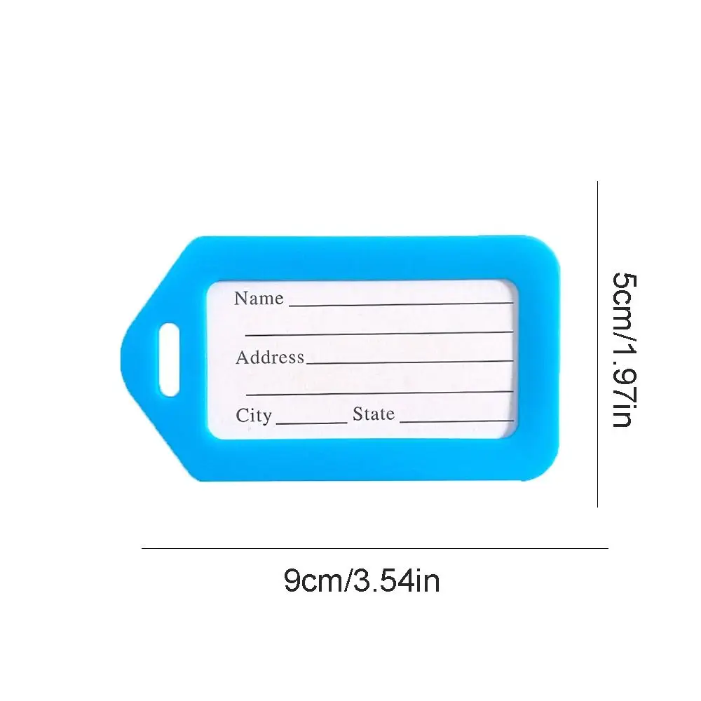 Aluminum Alloy Bagagem Tag, Bilhete, Tag Bagagem, Check-in Information Card, Avião e Mala, Viagem Acessórios