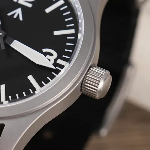 Militado New ML05 Watch VH31 Sweep Seconds Movement Dome Sapphire Crystal Watch High Transparency AR Coated 38mm Vintage Watch