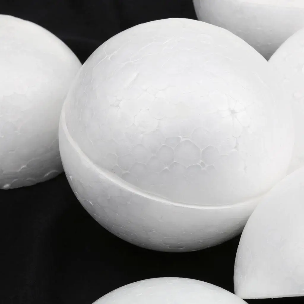 10Pcs White Modelling Craft Polystyrene Foam Balls Spheres 100mm Wedding Party Ornaments Kids Craft