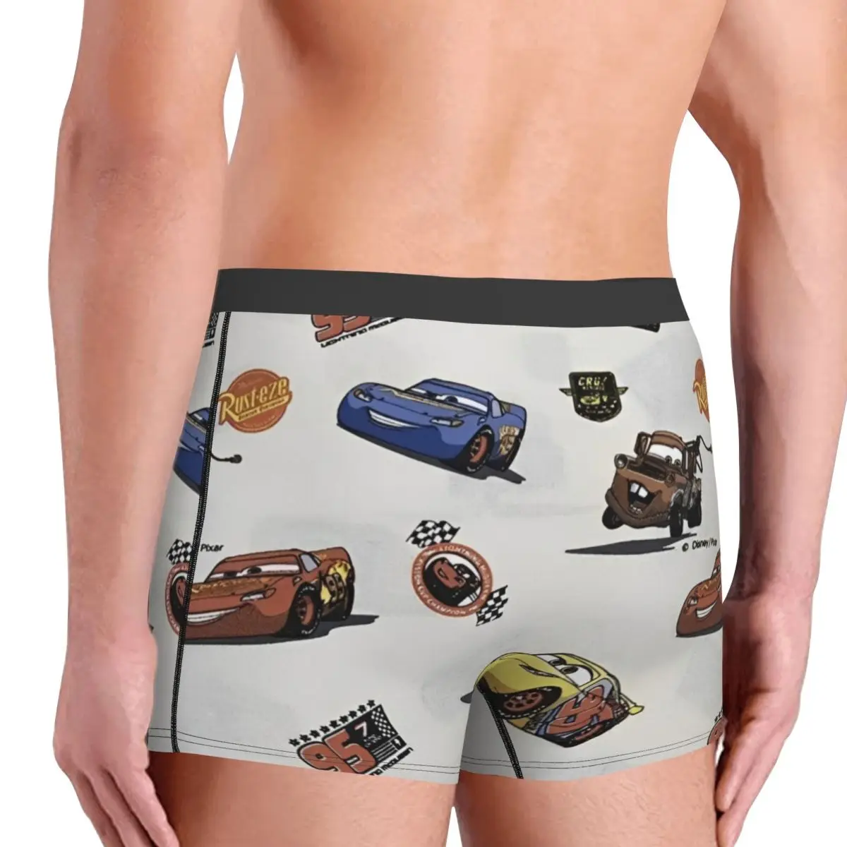 Cars Lightning McQueen Boxers Gag Gift For Men Humorous Underwear Life Is A Highway Quilt Underpants Cozy Boxer Briefs Merch