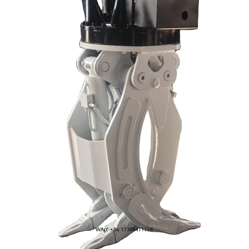 Wholesale Excavator Accessories New Construction Wood Grapples with Hydraulic Log Clamps Rotating Features