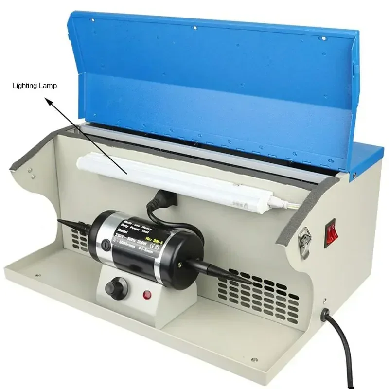 

220v Electric Small desktop frequency conversion polishing machine gold and silver jewelry watch mirror brushing vacuum double-h