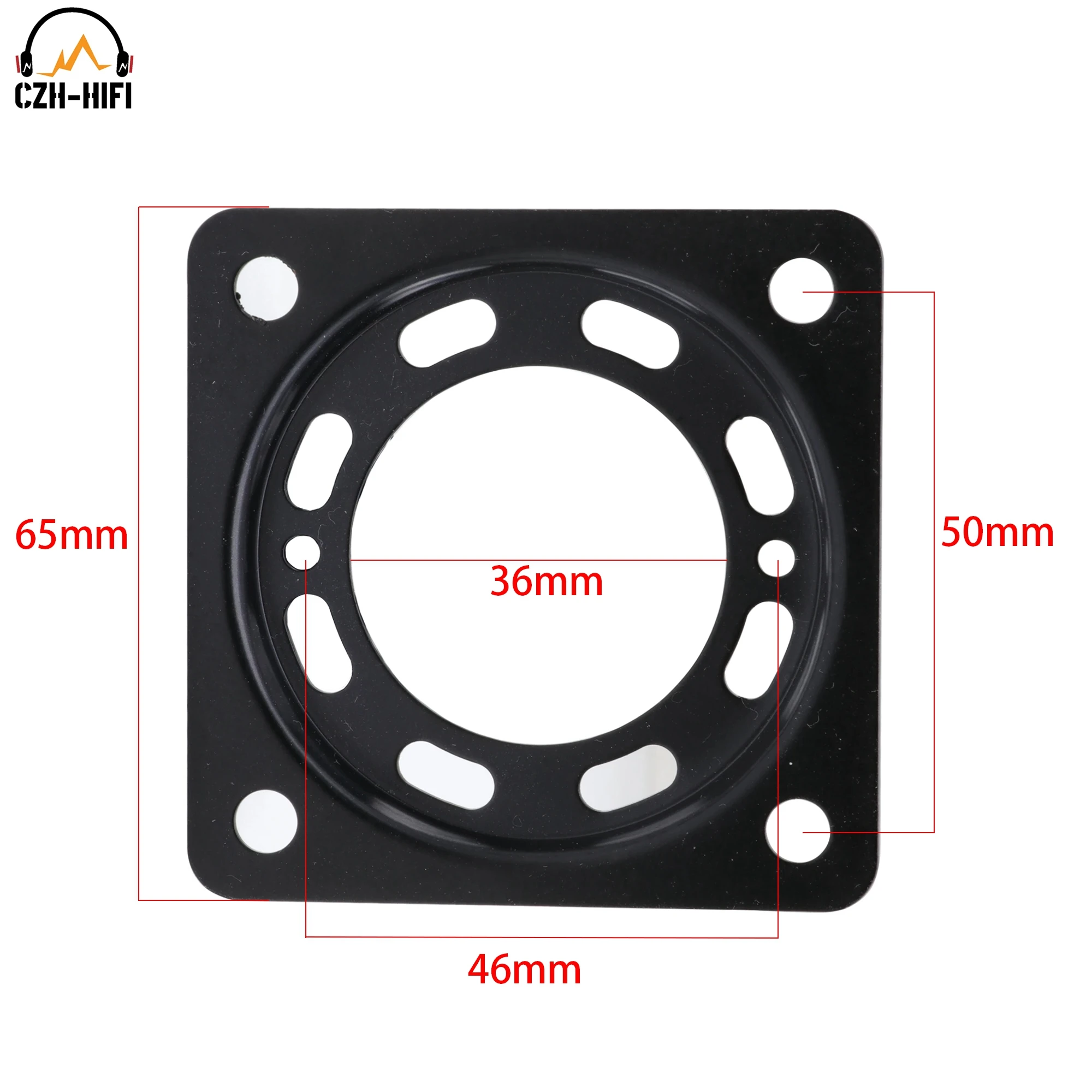 1pc Metall Eisen Platte Shock Proof Bord Vakuum Rohr Buchse Montage Platte Für 2A3 300B KT88 EL34 12AX7 Vintage audio Verstärker – Detail 5