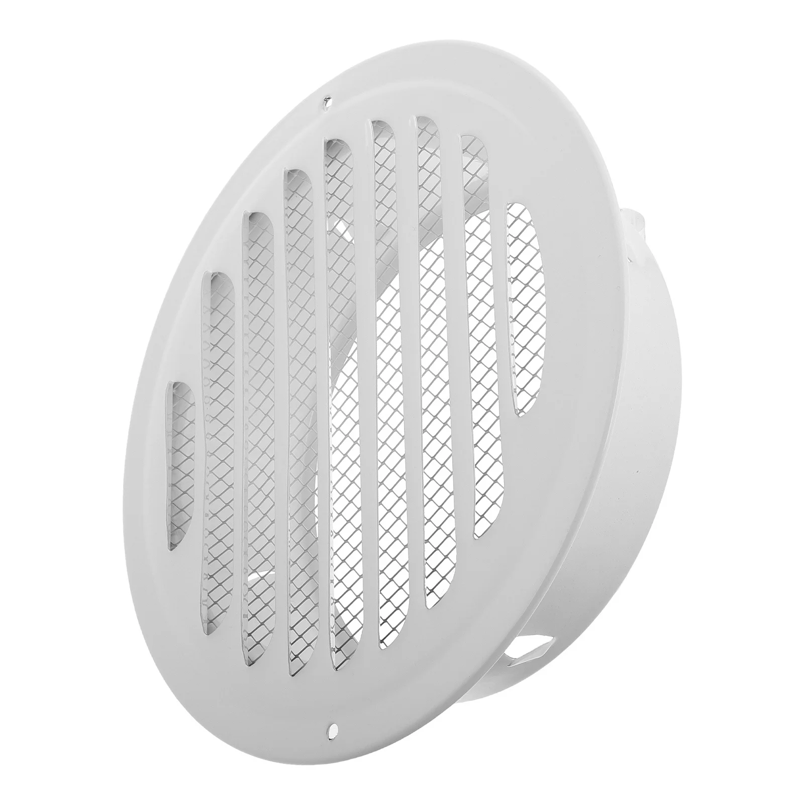 Edelstahl-Küchen-Lüftungsabdeckung, flacher Kopf, Design, Außenwandkappe, winddicht, elegante Lüftungs-Grillhaube