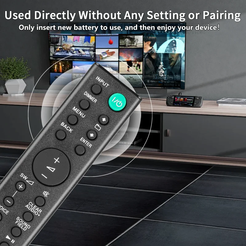 RMT-AH102U RMTAH102U For Sony Remote, For Sony Home Theatre System HT-XT100 HT-CT390 SS-RT3 Sound Bar