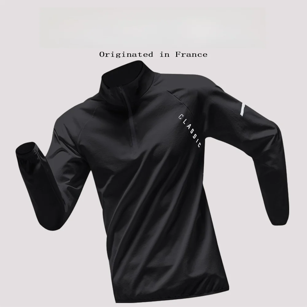  Training Wear Men's Quick Dry Long Sleeve T-Shirt Sports Running Top Fitness Clothes Trendy Chinese Brand Ron Famou