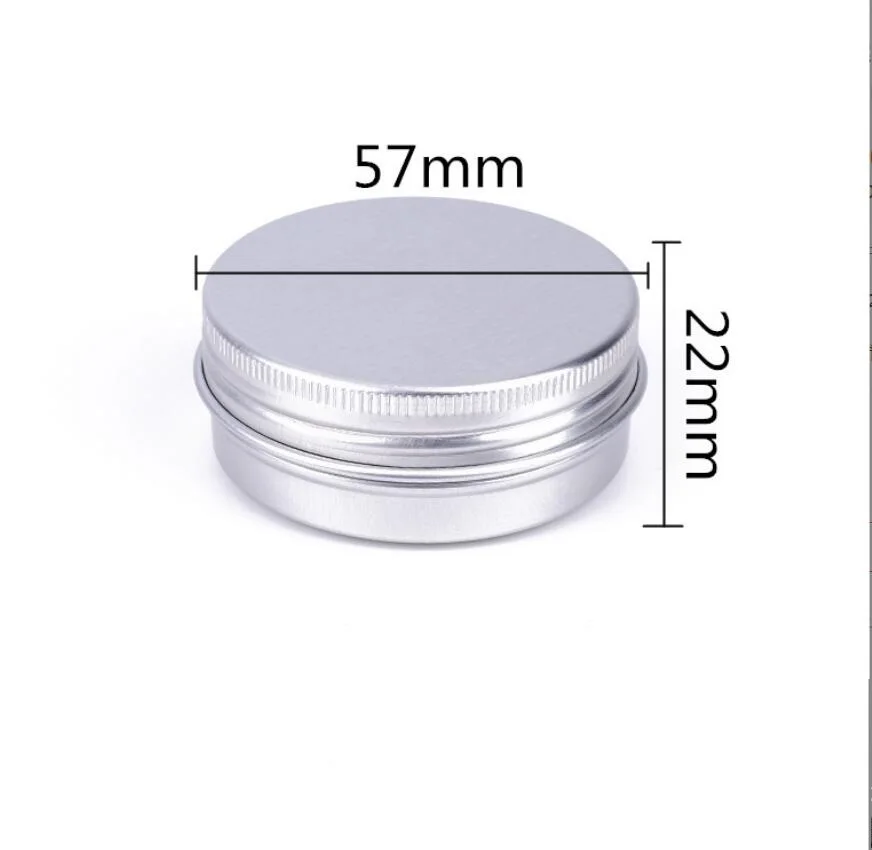 40g silver aluminum jar pot tin bottle  lip gel balm face cream mask moisturizer wax gel skin care cosmetic packing