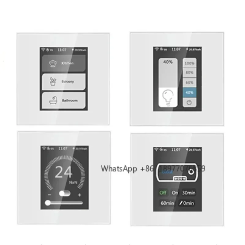 Smart Home System Wall Switch Control Home Automation WiFi Touch Screen Smart Switch 110V 220V New Design