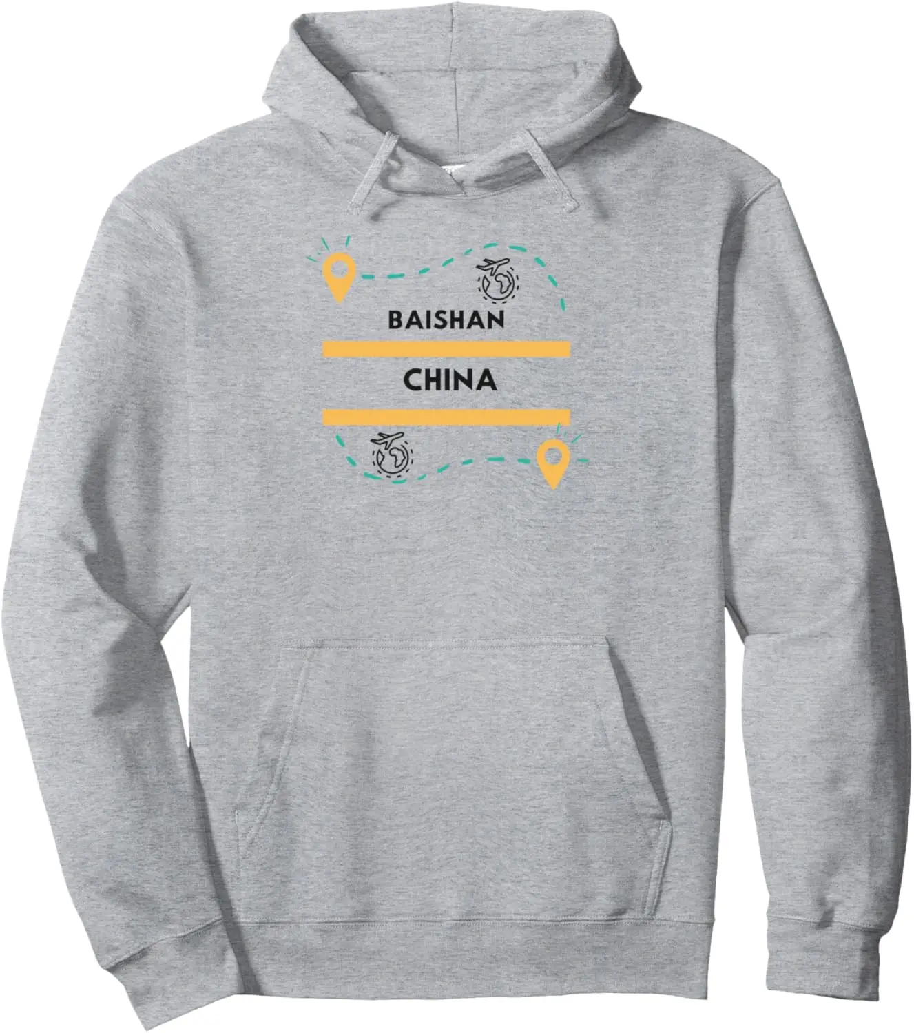 I Love Baishan China Vacation Travel Souvenir Pullover Hoodie Women Mens Sweatshirt Casual Retro Hoodie