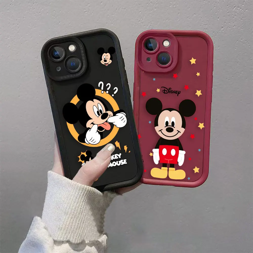 Cute Mickey Minnie Mouse Phone Case For OPPO A98 A94 A93 A92 A92S A91 A78 A76 A72 A60 A58 A57 A53 A53S A17 A16 A15 Case Funda