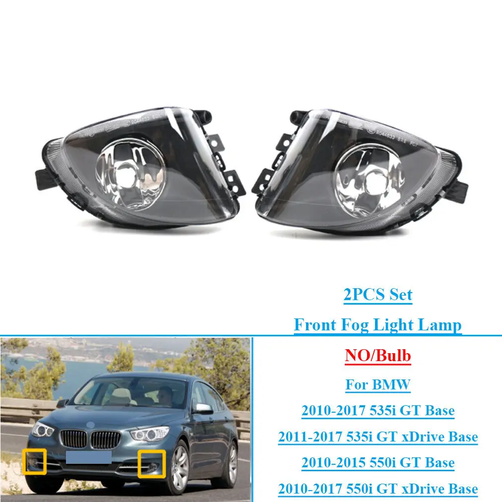 for 2010-2017 BMW 5 Series F07 GT front bumper fog lights front bumper lights halogen fog lights OE:63177199619 63177199620