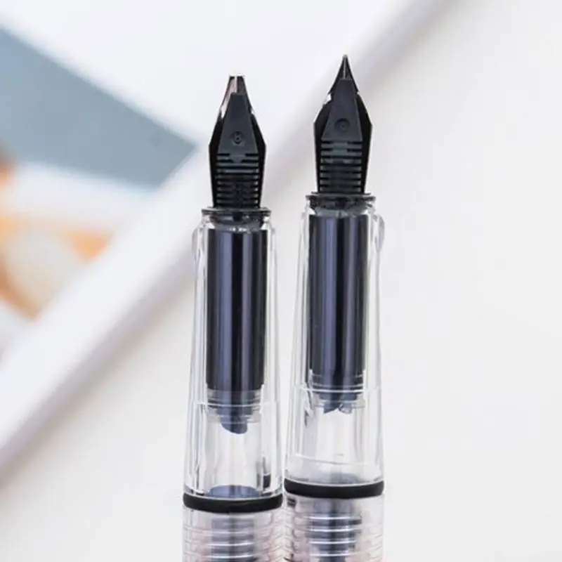 Duckbill Gothic Parallel Pen Transparent Fountain Pen for Writing Drawing Signatures Wedding Birthday Decor Dropship