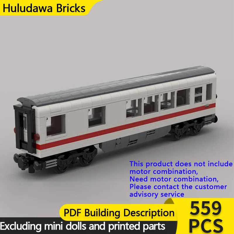 

City Car Model MOC Building Bricks German Railway Intercity Train Modular Technology Gifts Holiday Assemble Children Toys Suit