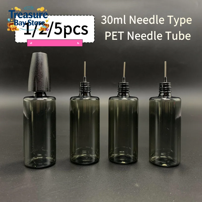 30ml Needle Type PET Needle Tube Dispensing Bottle Oil Infused Tattoo Liquid Tattoo Embroidery Nail Art Beauty Stitching Glue