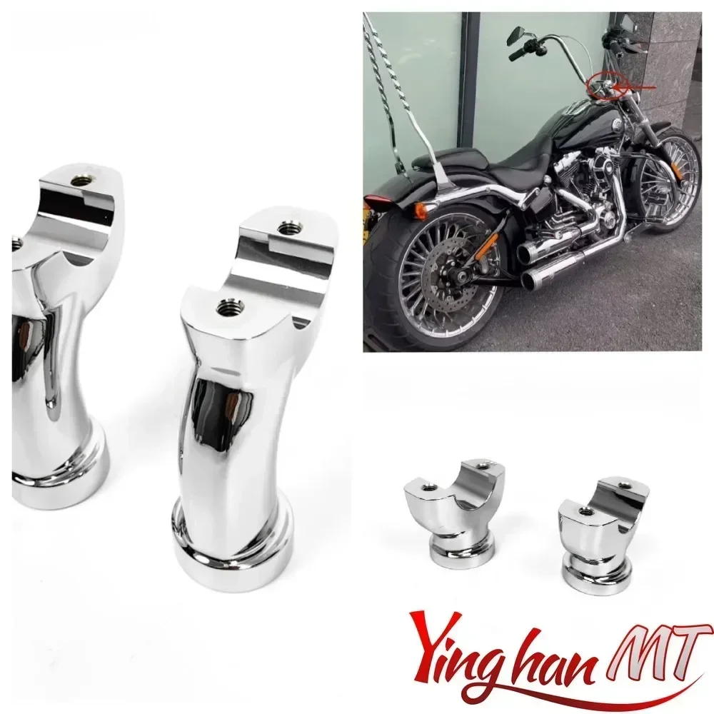 For Harley Softail Breakout FXSB CVO FXSBSE 2013-2017 Motorcycle 1.25 Lifting and lowering handle riser kit /Chrome