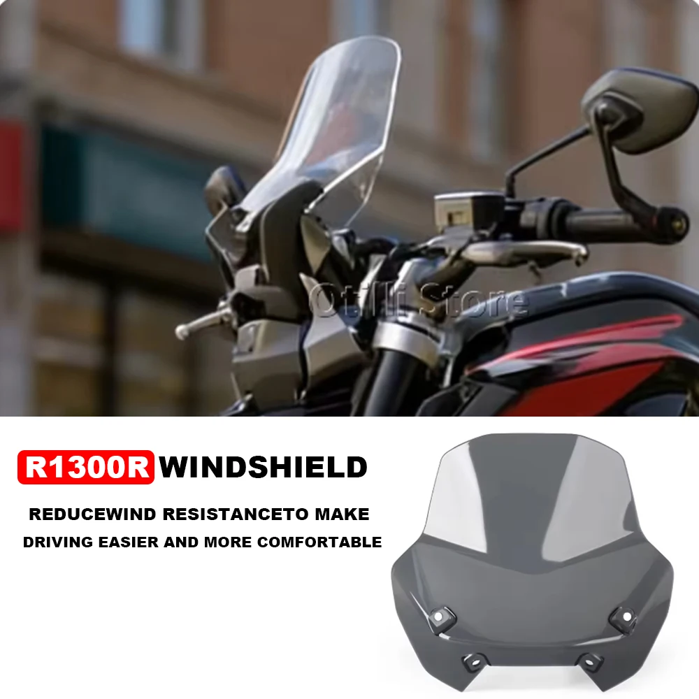 

R 1300 R 2025- Windscreen Fairing Deflectors For BMW R 1300 R New Motorcycle Accessories Windscreen Spoiler Deflector