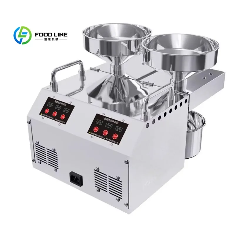 

Customized Household Stainless Steel Double-Head Oil Press Machine Full-Automatic Professional Vegetable Seeds Oil Extraction