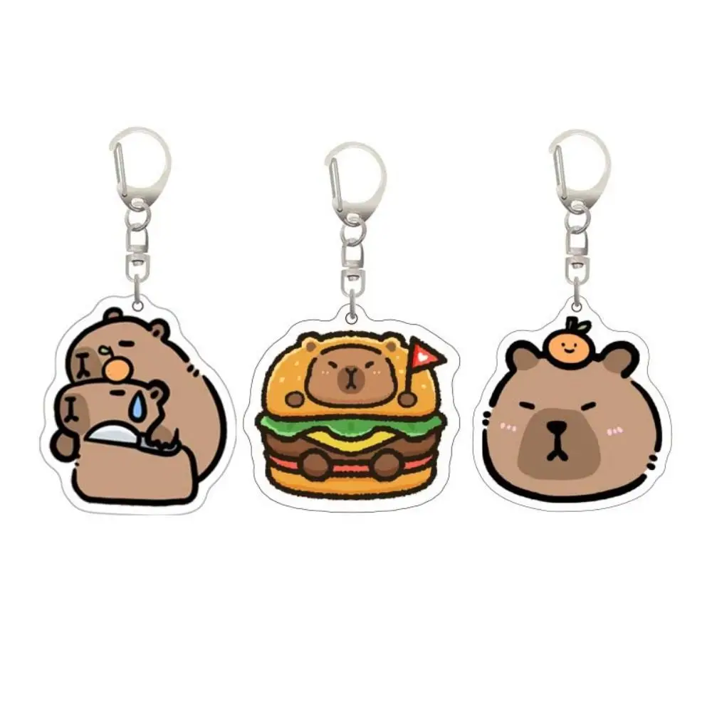 Acrylic Capybara Acrylic Keychain Hanging Accessory Cute Capybara Capibara Bag Hanging Funny Creative Kapibara Pendant Couple