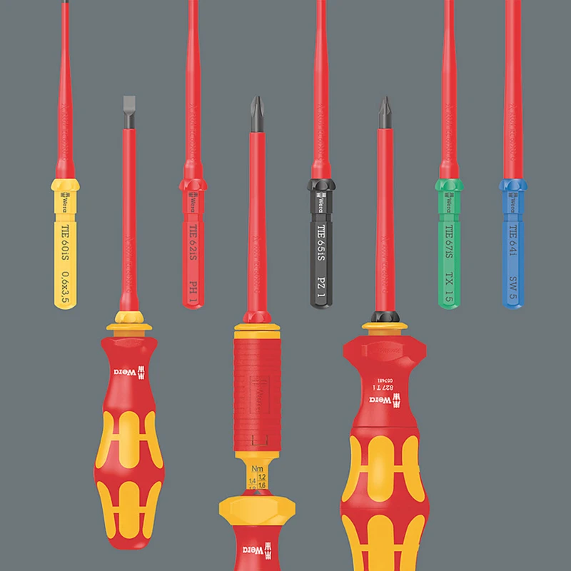 WERA 05006611001 17 Pieces Screwdriver Set Kraftform Kompakt VDE 17 Universal 1 Tool Finder