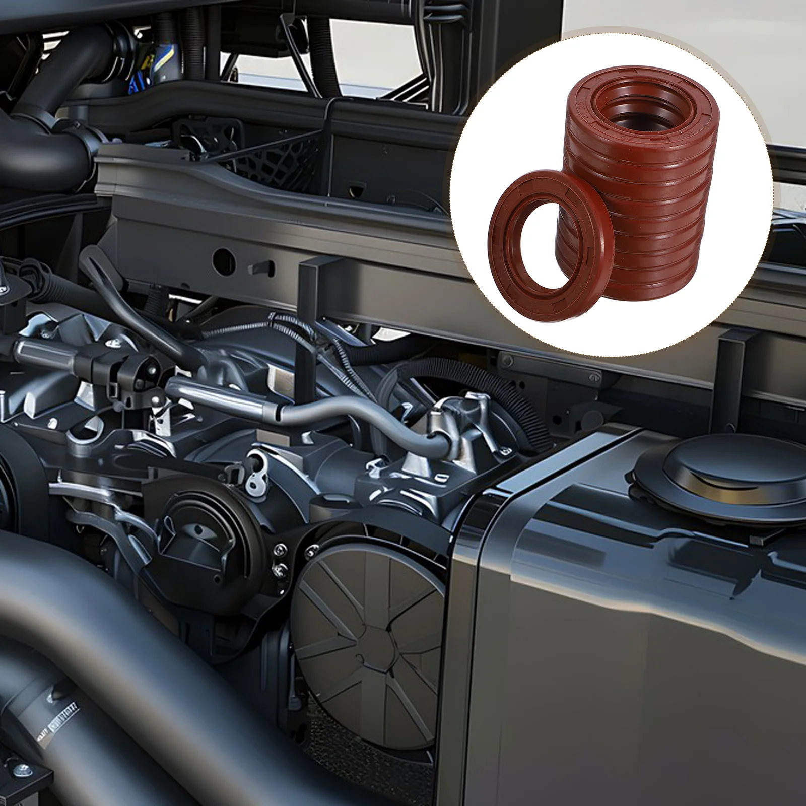 

10Pcs Oil Seal Engine Water Pump High Performance Leakproof Mechanical Sealing Replacement for Irrigation Systems