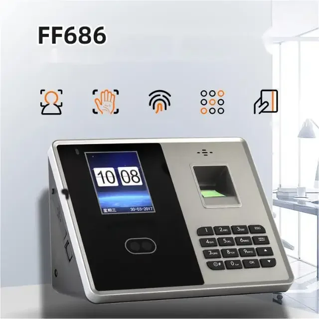 2024 Hysoon FF686 Employee Management All-in-One Biometrics  Time Attendance Facial and Fingerprint Recognition Access Control