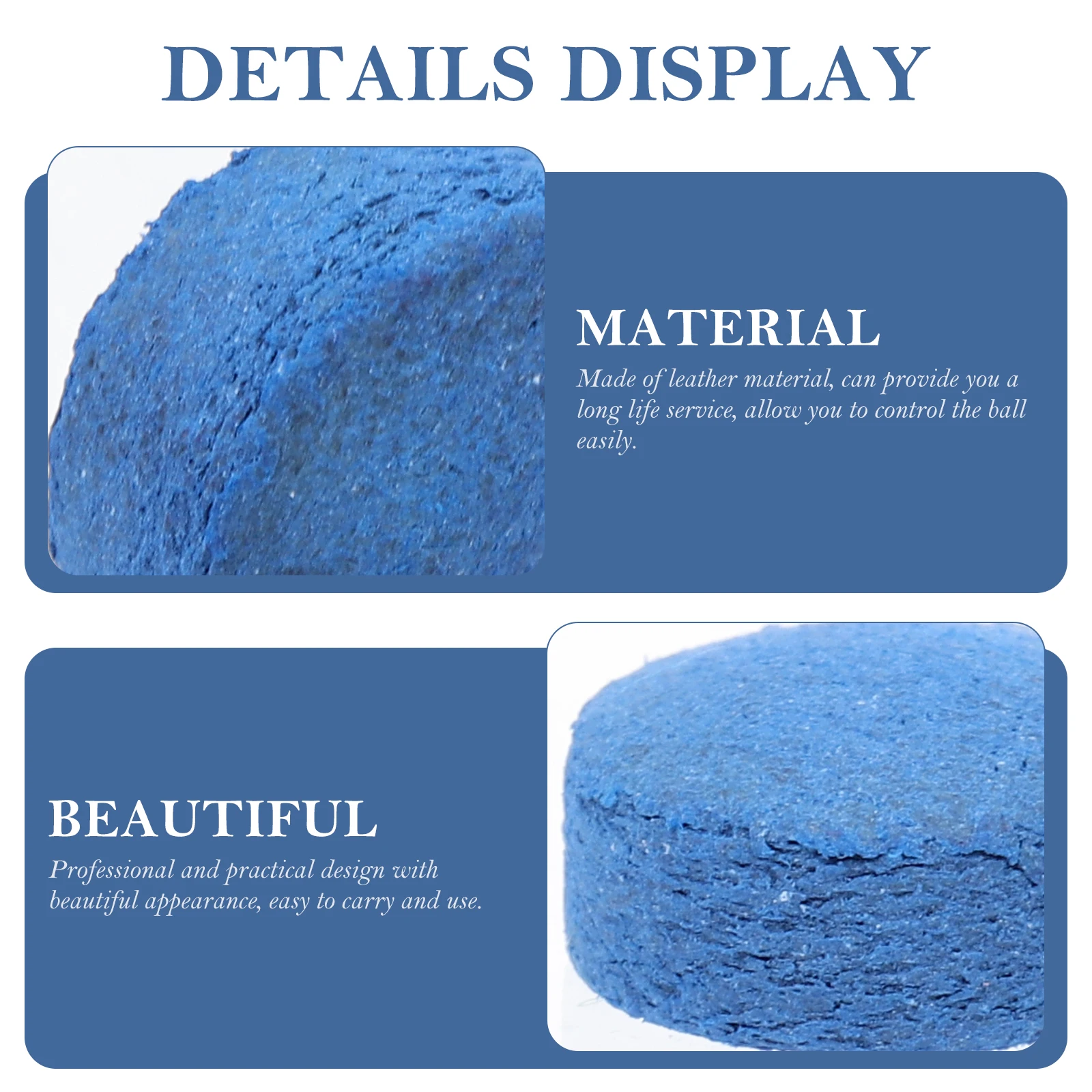 

50pcs Billiard Tips Cue Tip Replacement For Pool Snooker Stick Durable End Caps Cue Accessories Billiards Tool