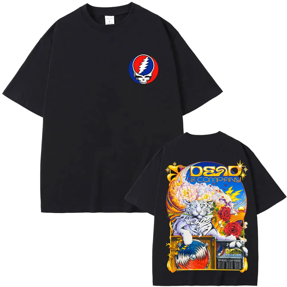 

Grateful Dead Band Tshirts Tour 2025 New Graphic Print T-shirts Men Women Fashion Casual Rock Streetwear Cotton Short Sleeve