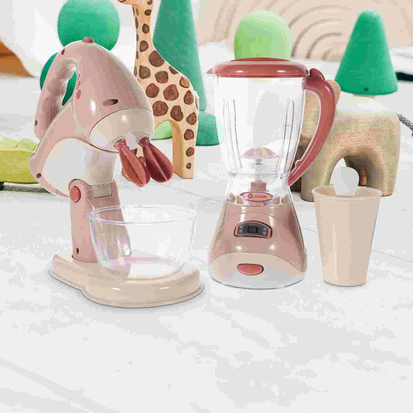 Simulated Home Appliances Toys Electric Juicer Funny For Kids Kitchen Playing House Puzzle Accessories Plastic Pretend Child