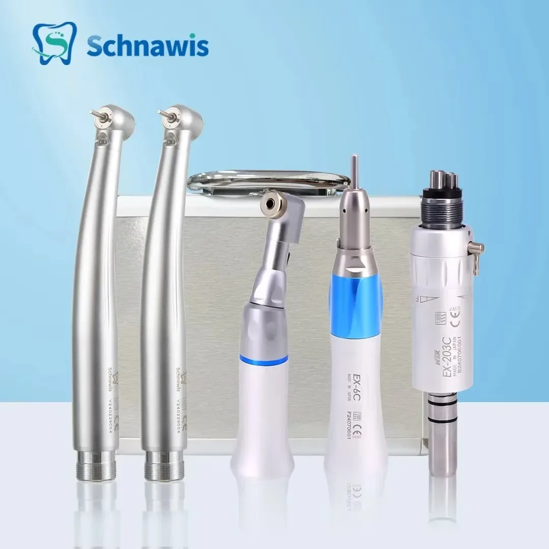 EC Dental 1:1 Direct Drive Contra Angle Low Speed Handpiece Polishing  Tools Set M500LG M600LG Pana-Max2 Turbine Handpiece